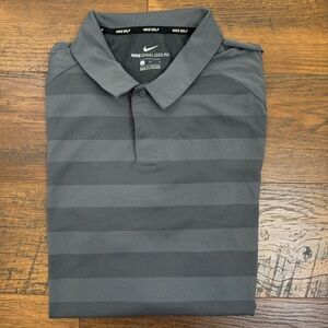 Nike Zonal Cooling Gray Men's Short Sleeve Golf Polo Size L